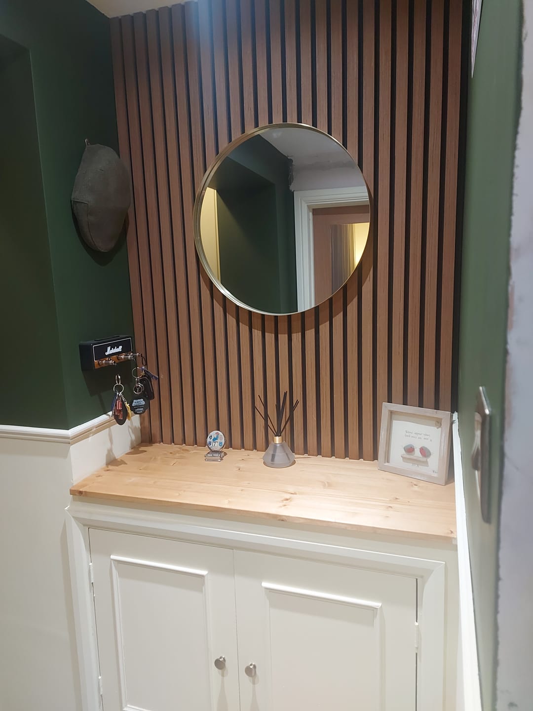 Customer photo review of Natural Oak Acoustic Wall Panel