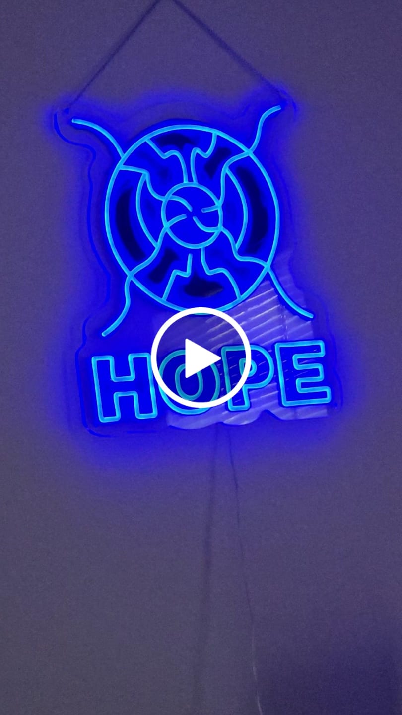 Customer video review of HOPE - Premium Neon Artwork