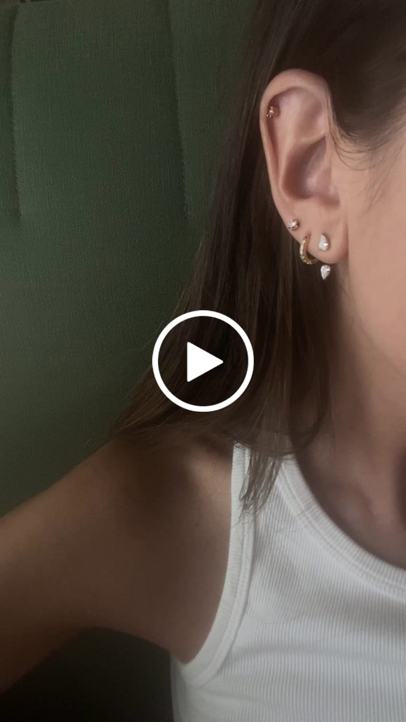 Customer video review of Orecchini "Attimo eterno"