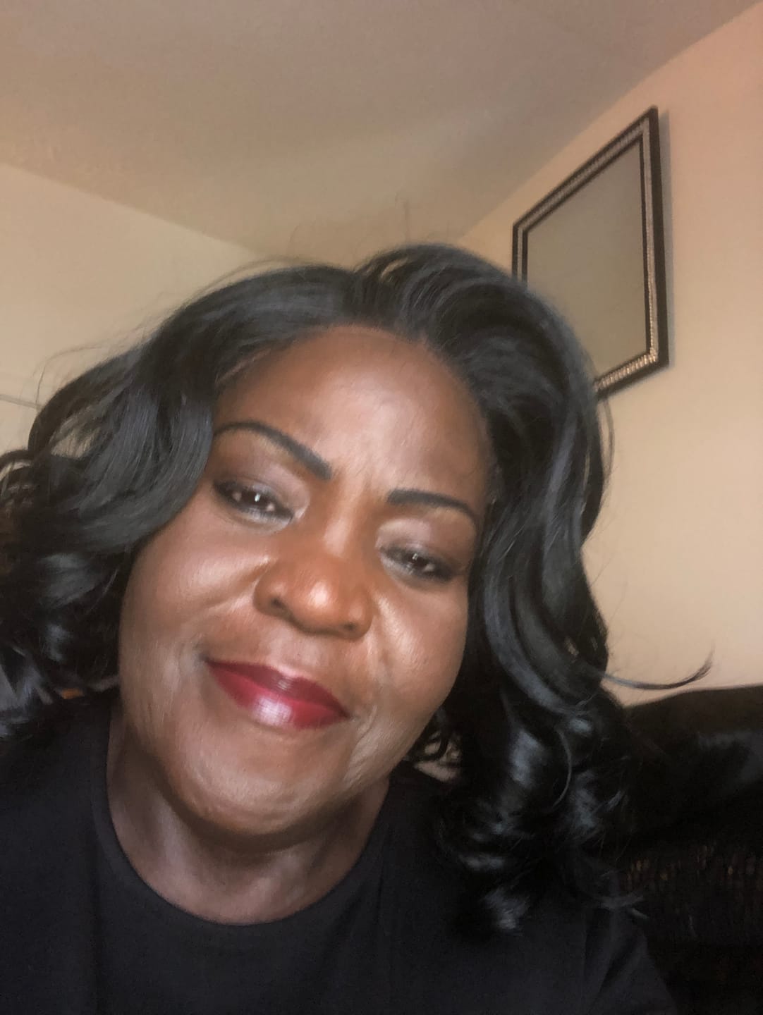 Customer photo review of Mane Brown Sugar Skin Bond Lace Pre Handtied Human Hair Blend 13x6 Lace Front Wig - BSSB205 GLUELESS 01