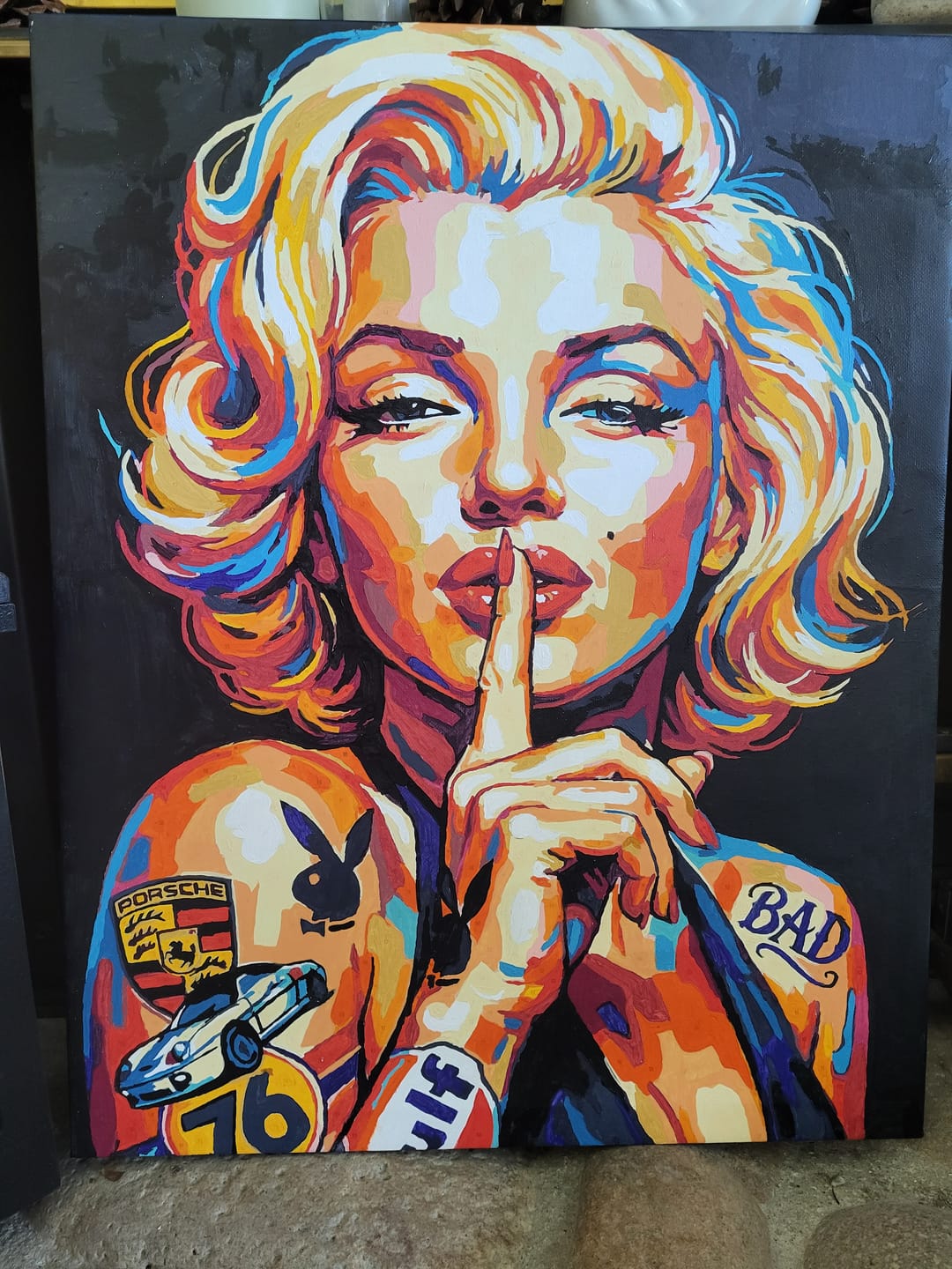 Customer photo review of Pop Art Marilyn (Paint by Numbers)