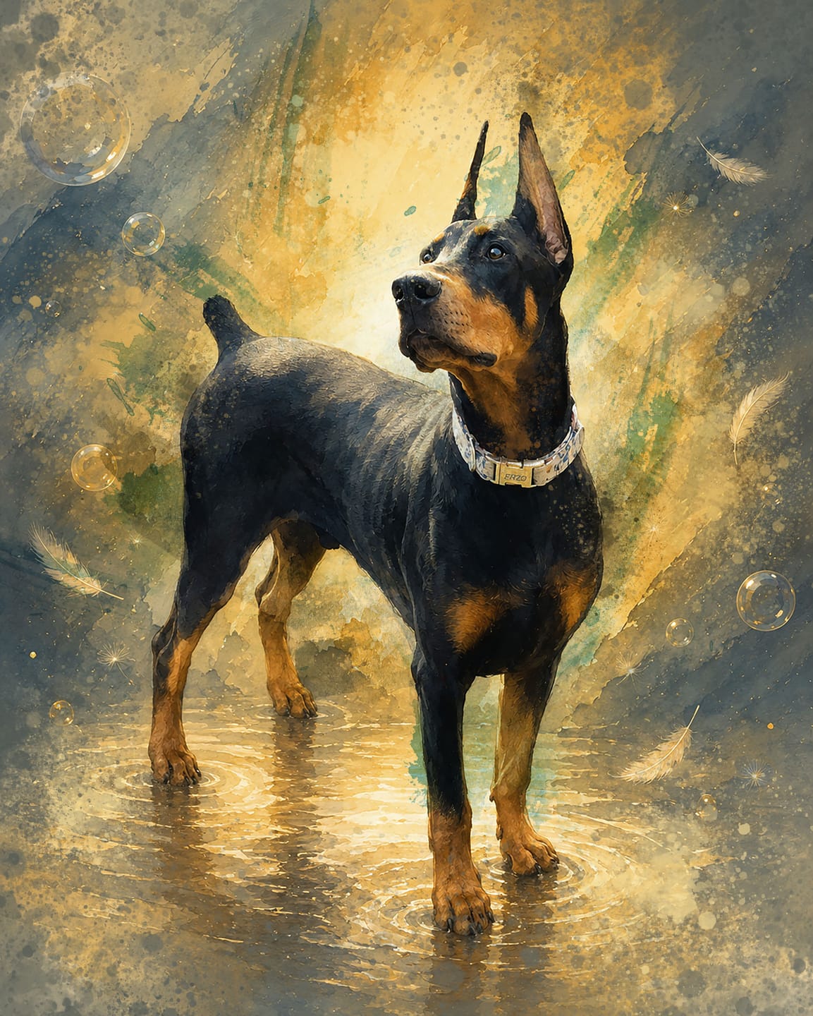 Customer photo review of Custom Pet Portrait Canvas - From First to Forever