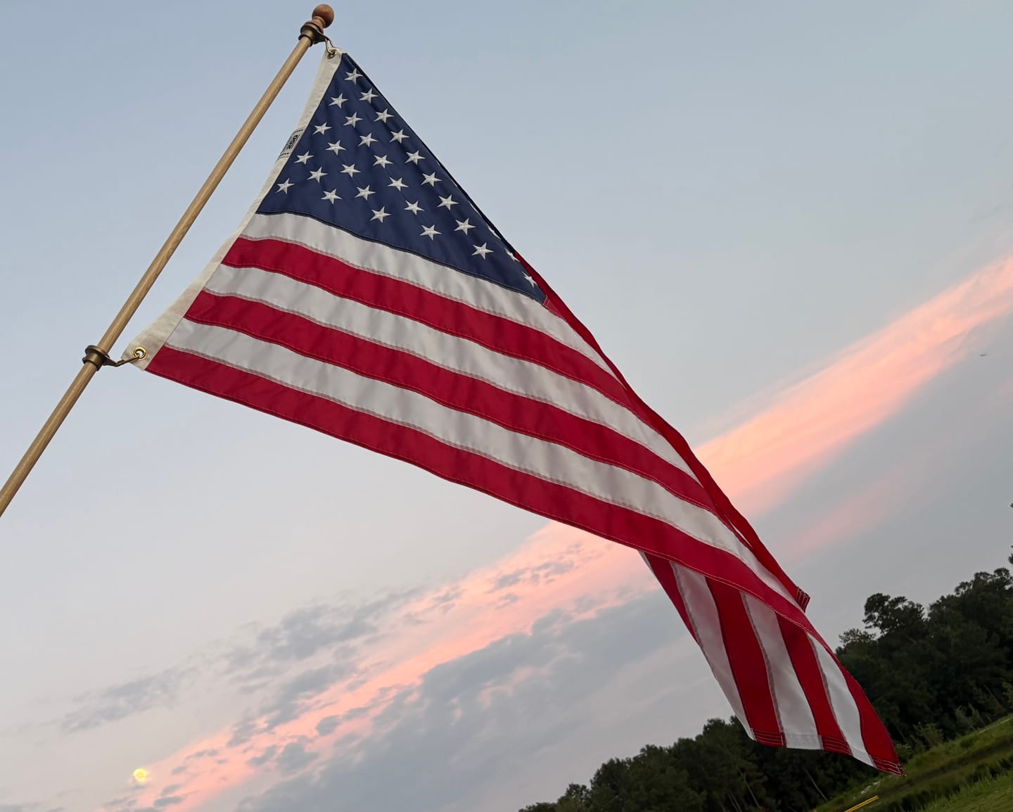 Customer photo review of 3' x 5' American Flag Set
