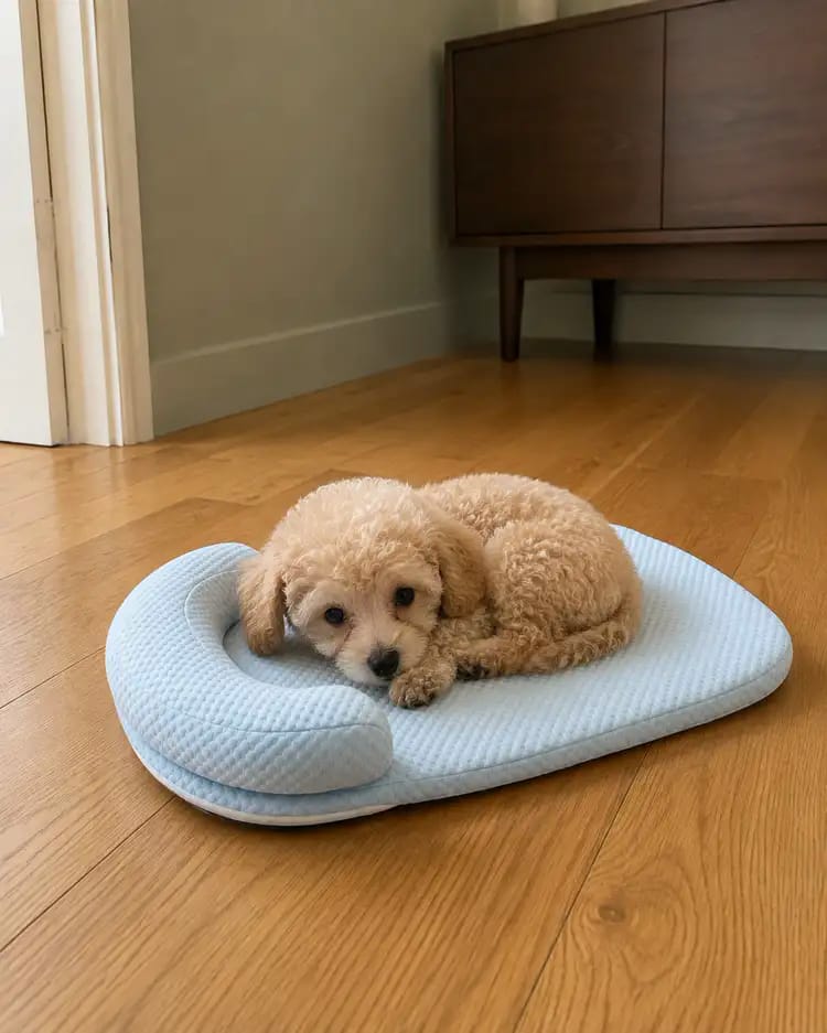 Customer photo review of Chillbuddy Oasis Cooling Pet Bed