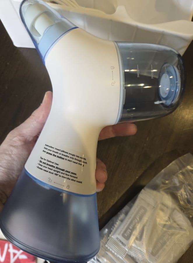Customer photo review of Limpiador Nasal Eléctrico para Respirar Mejor