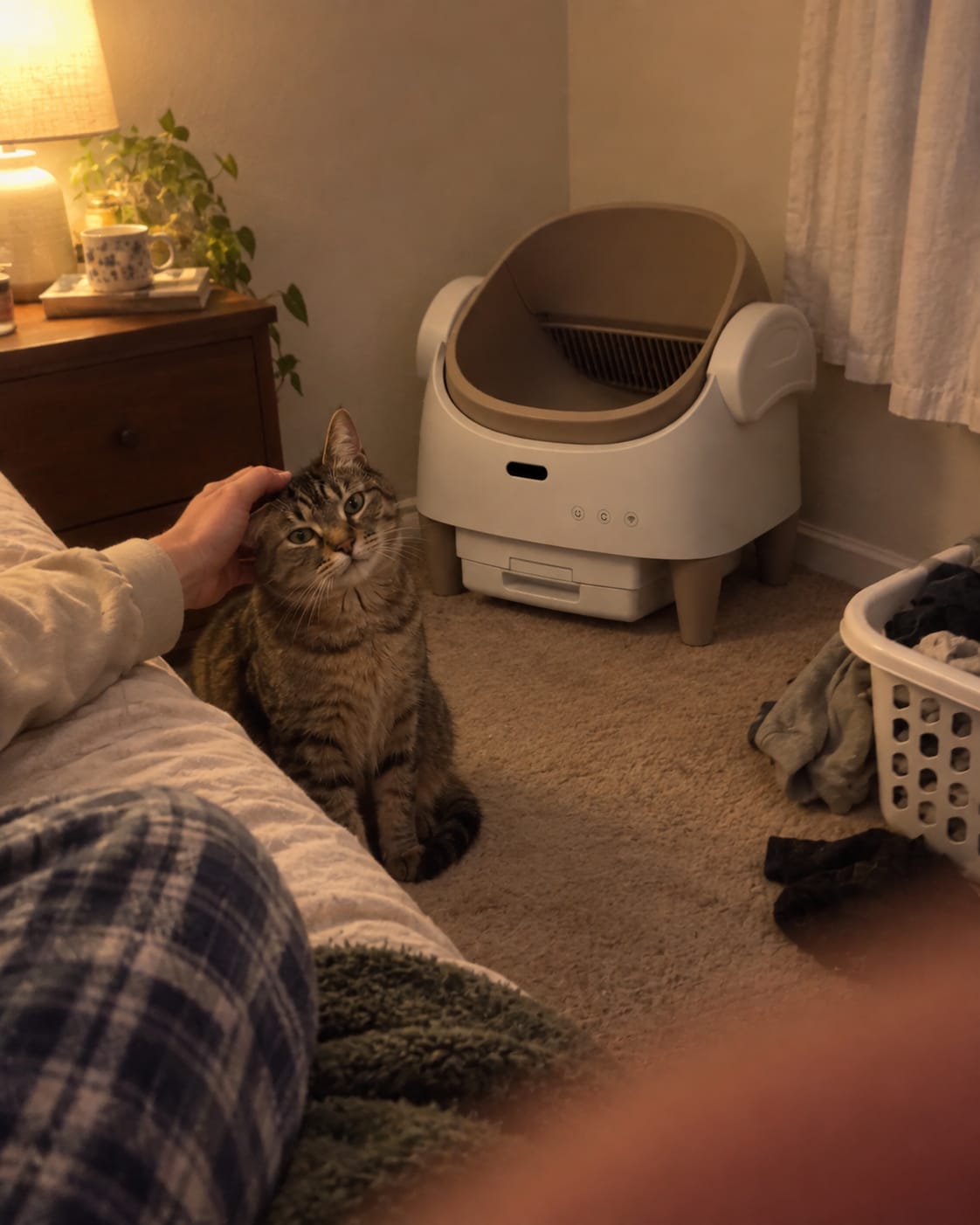 Customer photo review of Automatic Self-Cleaning Cat Litter Box