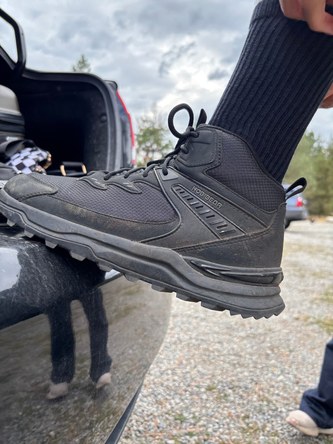 Customer photo review of Aspen - Wide Toe Sneakers