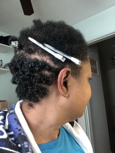 Customer photo review of Curl Defining Comb