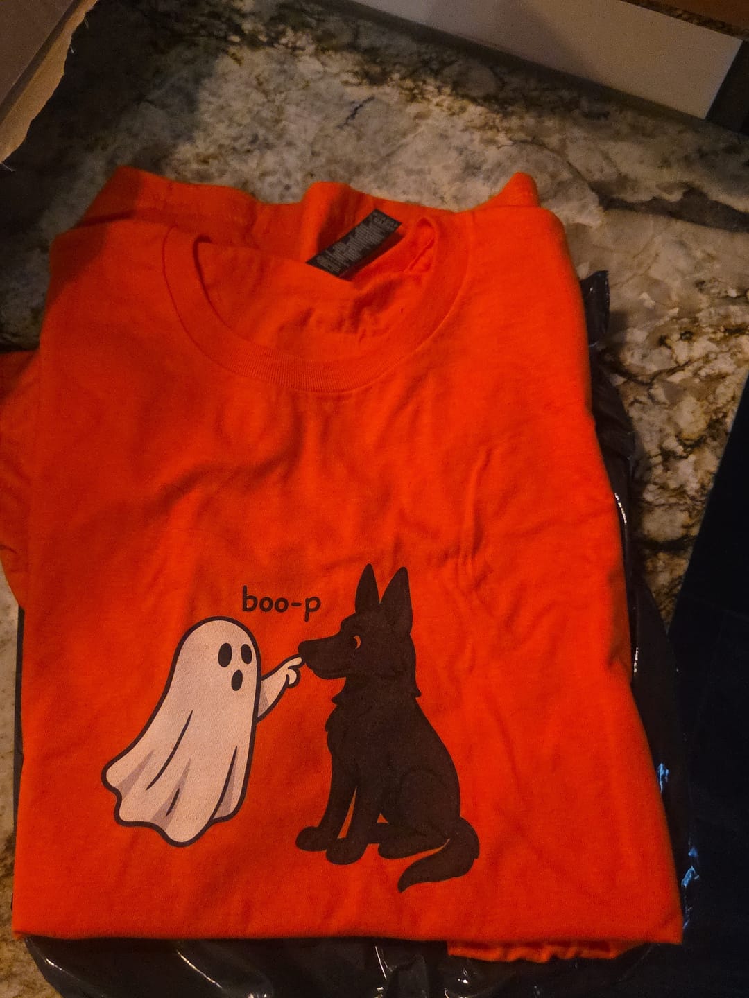 Customer photo review of Boo-p Black Shepherd Shirt