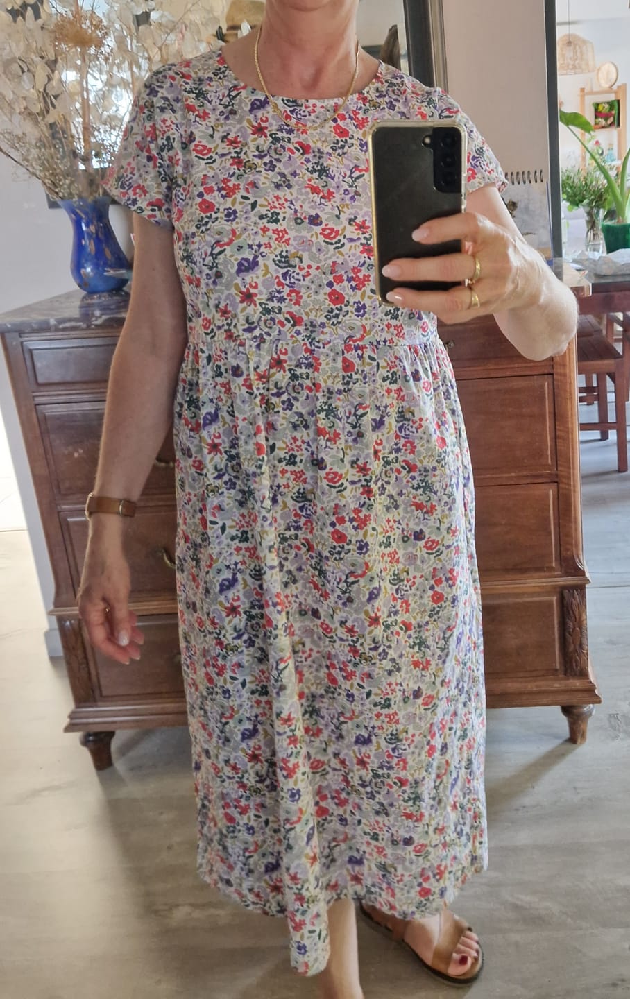 Customer photo review of Robe Elsie - Coton floral impressionniste
