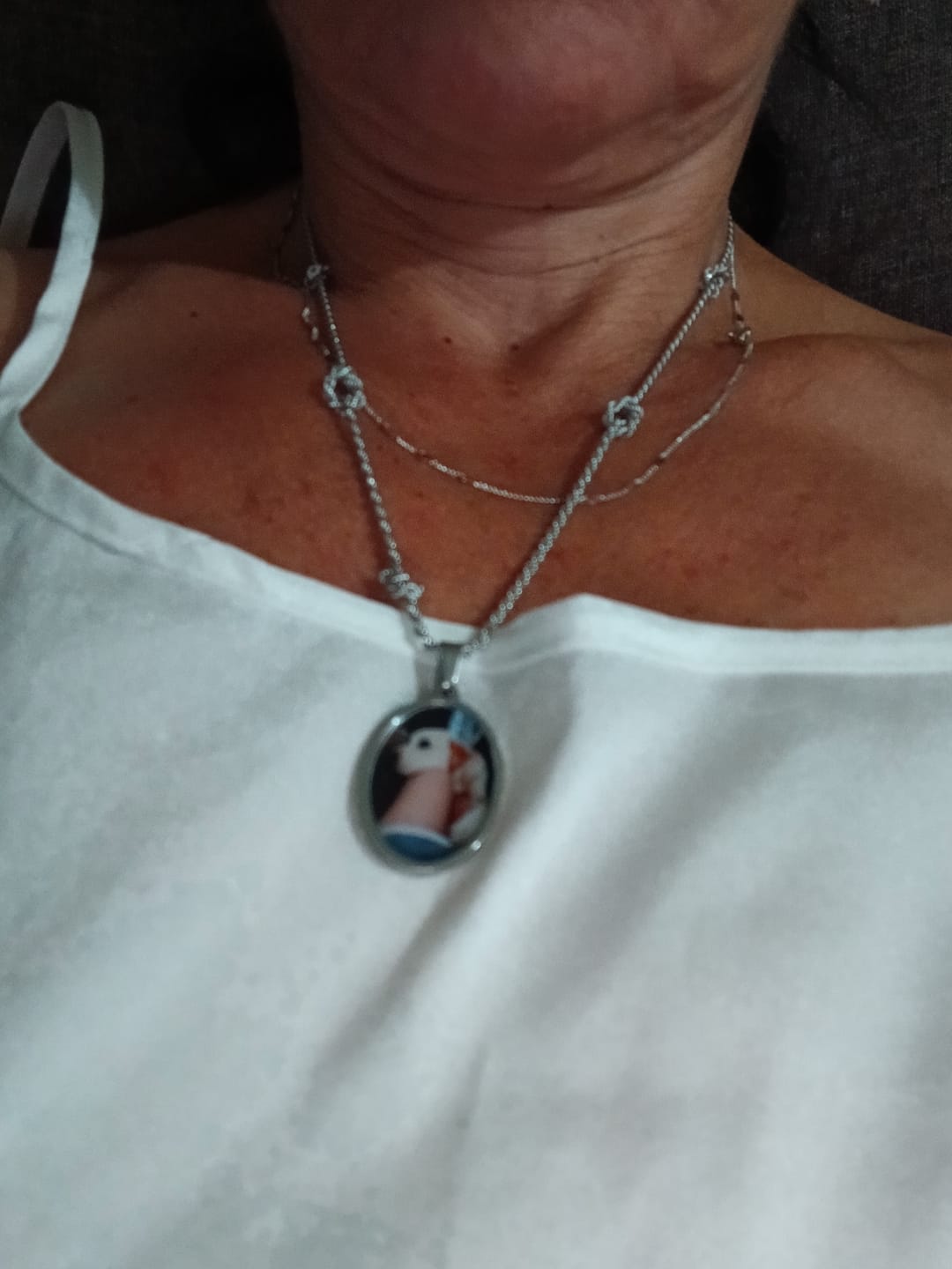 Customer photo review of Collana con Foto - Portami con Te