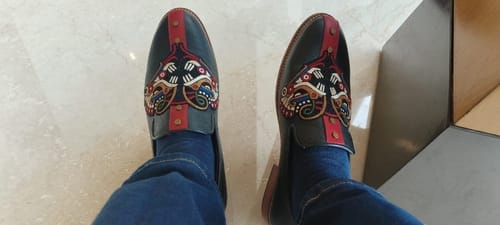 Customer photo review of Leon Loafers Men – Coal