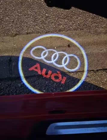 Customer photo review of Proyector Led Logo Personalizado 2 Piezas