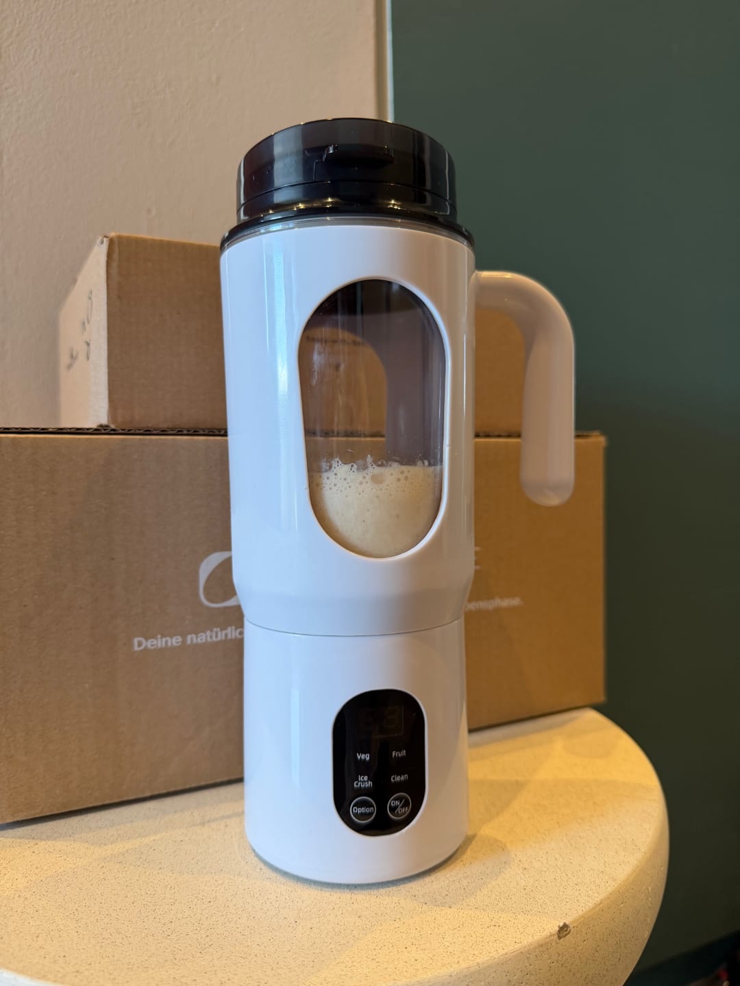 Customer photo review of Tragbarer Mixer 580 ml
