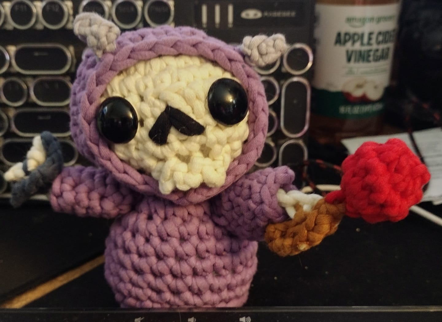 Customer photo review of Hollow The Necromancer Crochet Kit