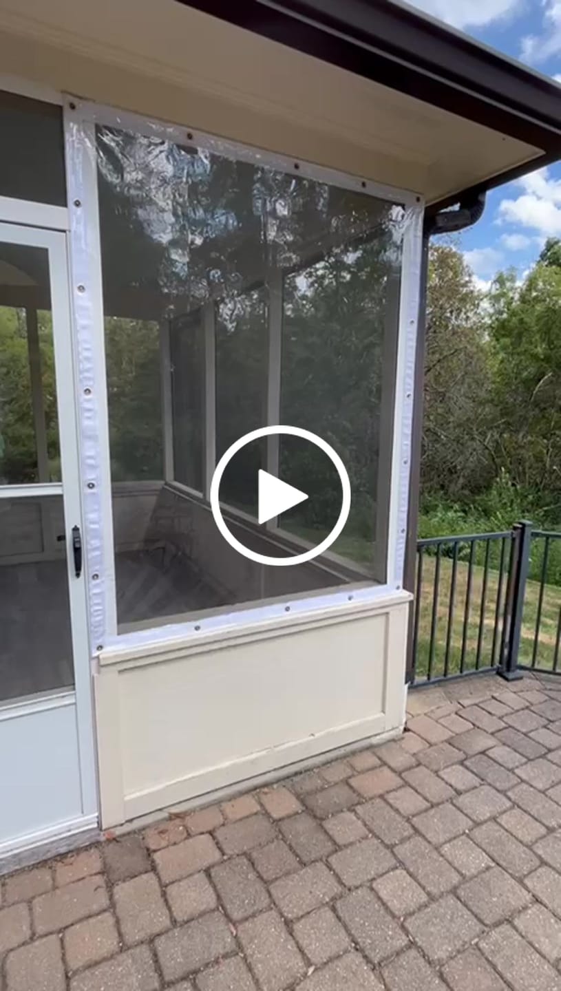 Customer video review of Custom Clear Vinyl Tarp