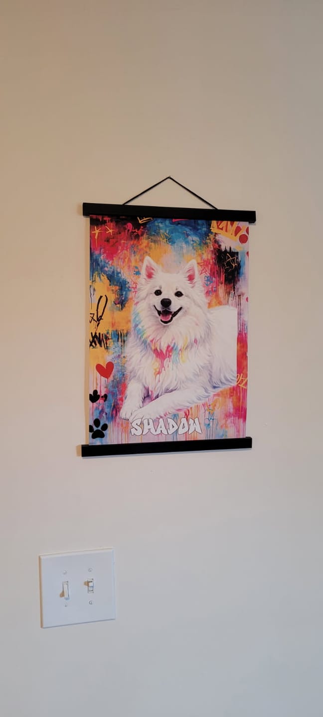 Customer photo review of Graffiti - Personalized Poster