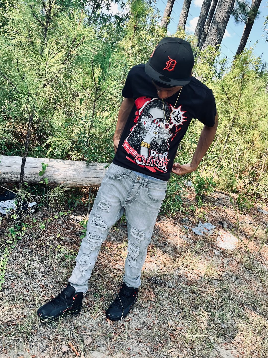 Customer photo review of “Bloodline” 12s DopeSkill T-Shirt NPC Graphic