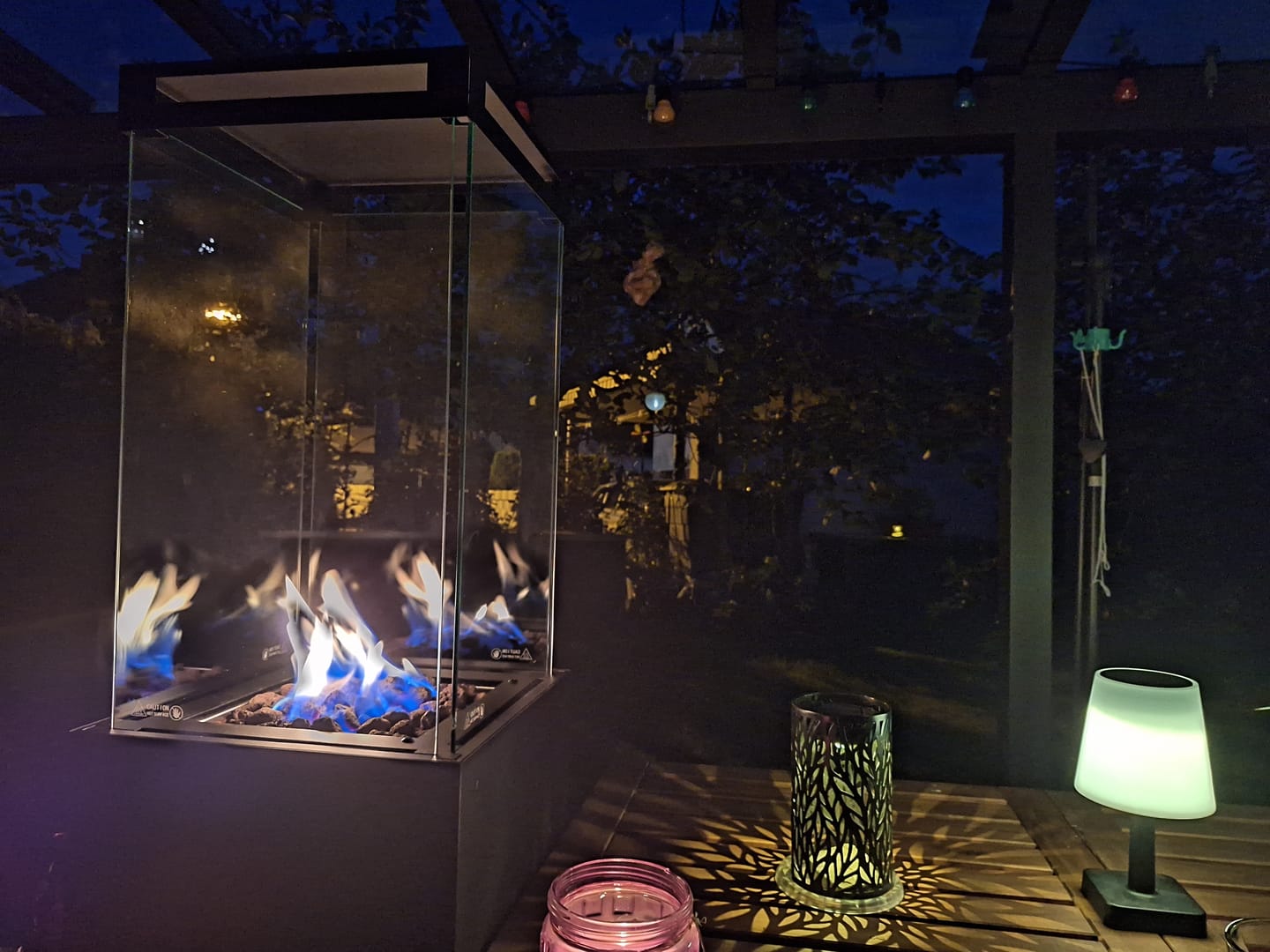 Customer photo review of Gartenzeit® Gas-Terrassenheizer mit Glaszylinder inkl. Abdeckung