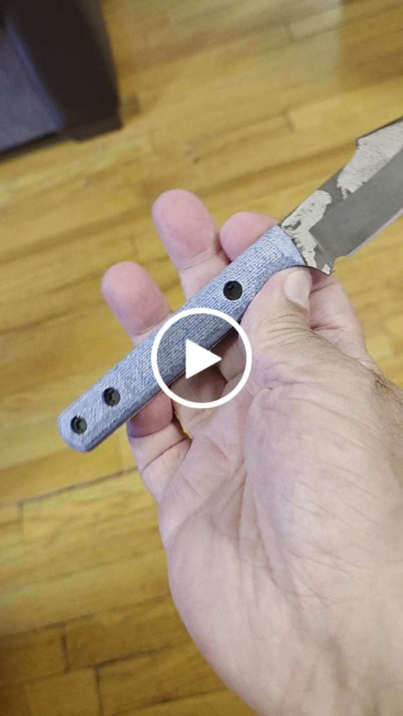 Customer video review of Townsend Knife Co. Poon ~2.5" Fixed Blade – K390, TeroTuf Scales, Harpoon Blade, Piece #4 – Made in USA