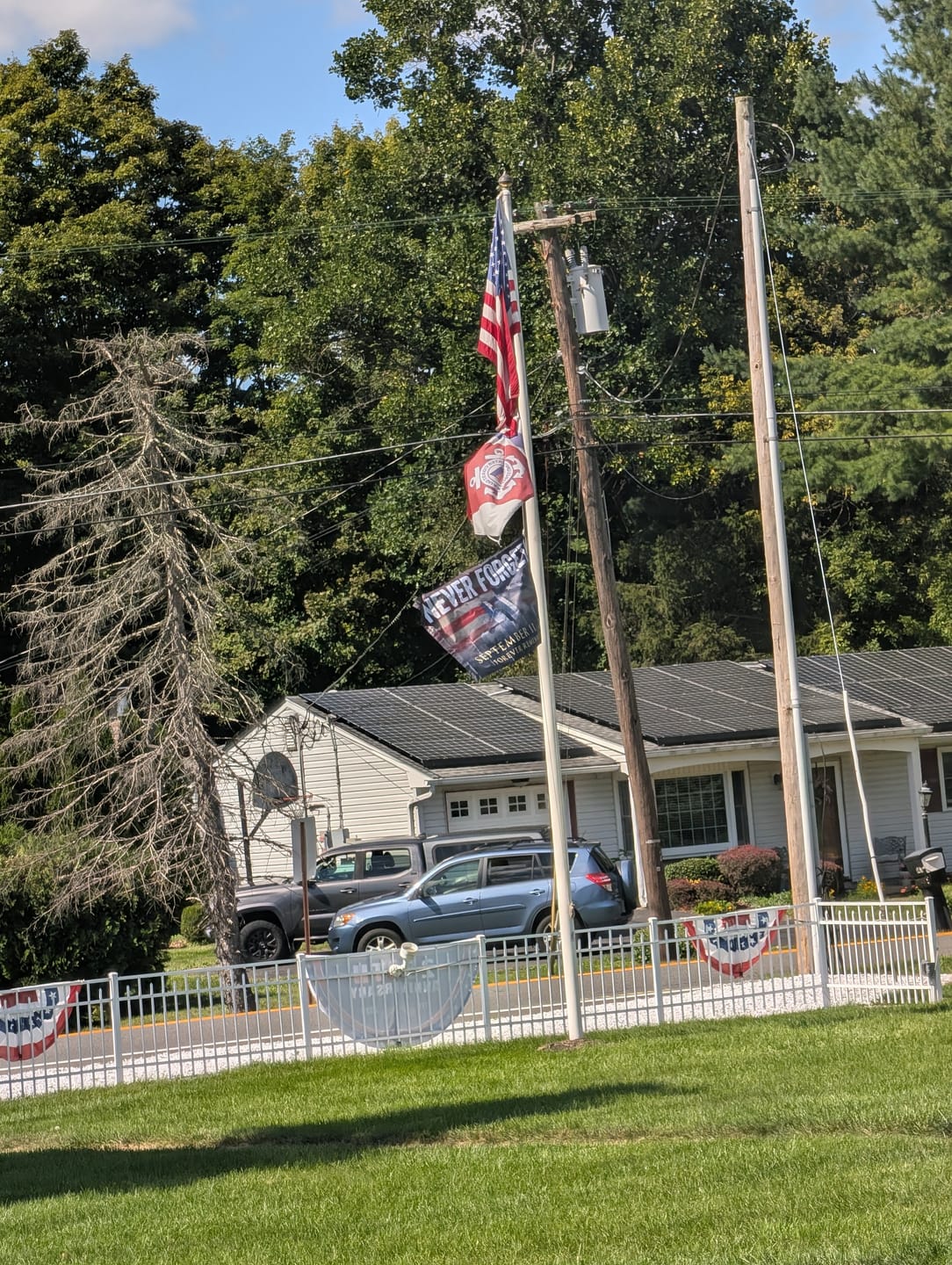 Customer photo review of Never Forget - Forever Remembered Flag