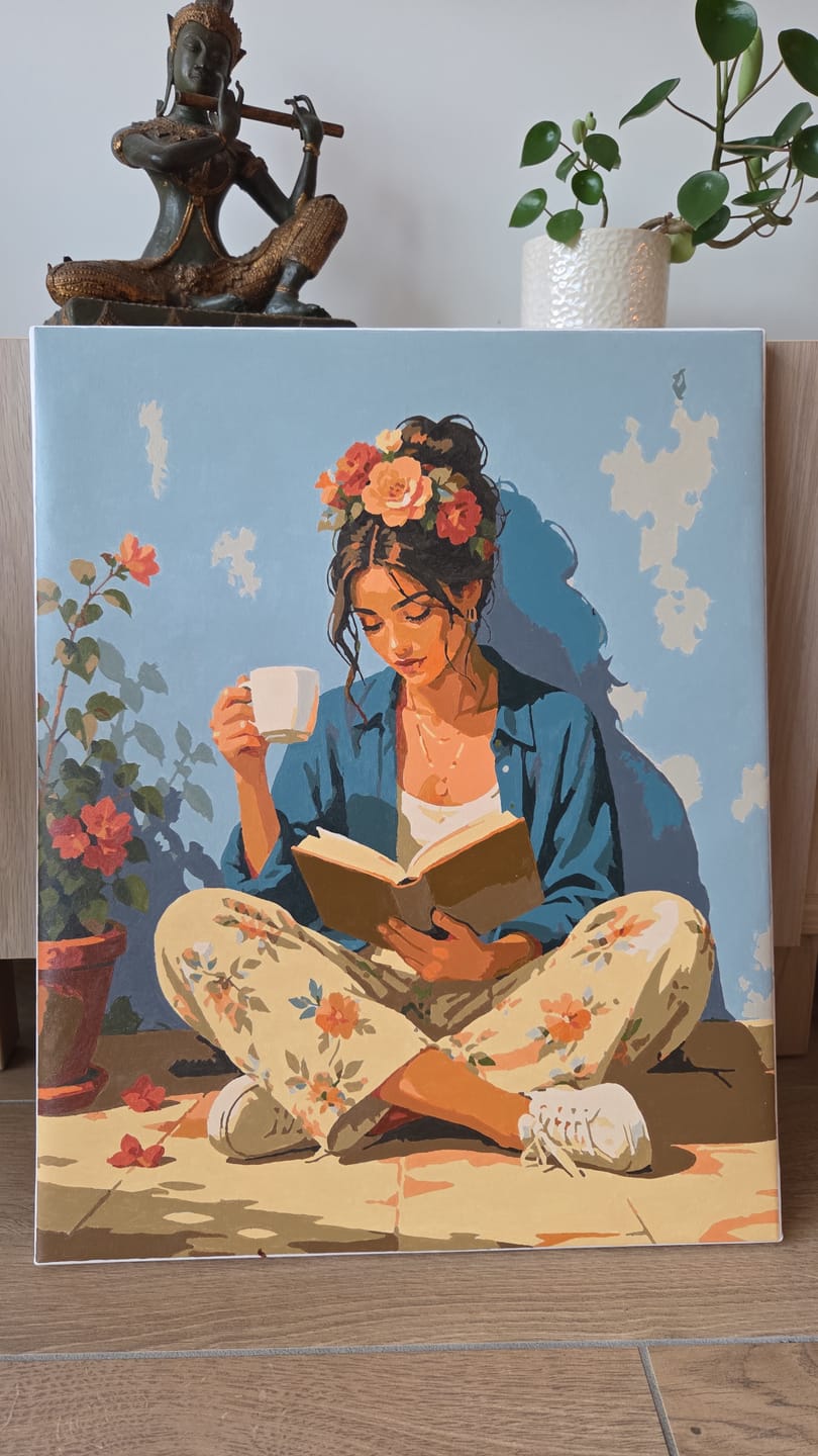 Customer photo review of Floral Escape | Paint by Number