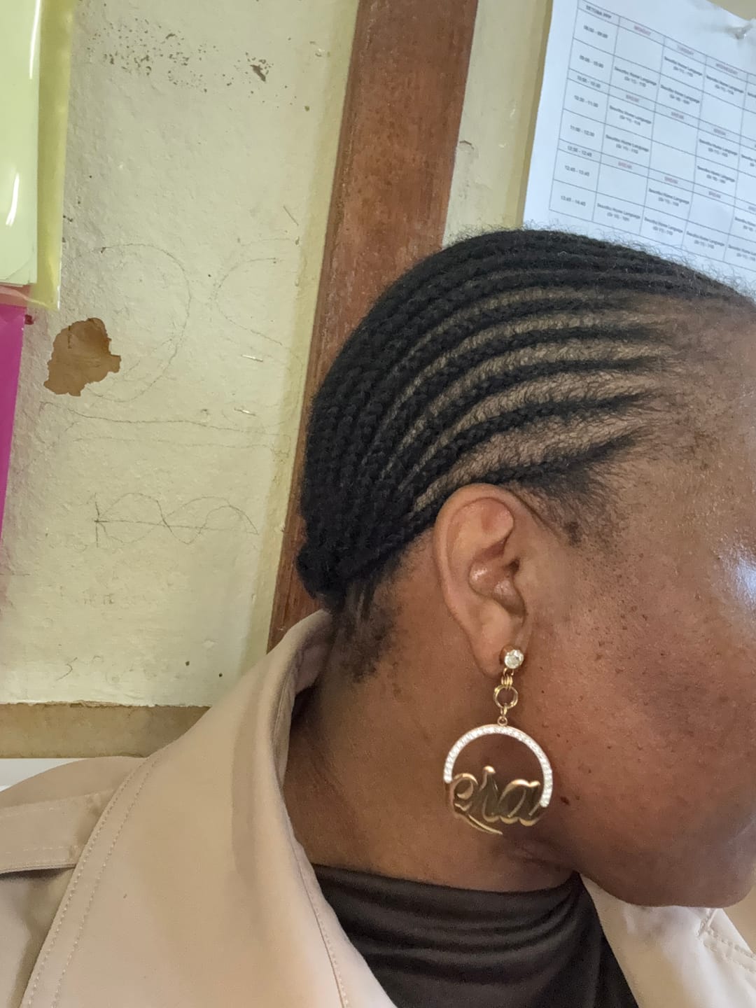 Customer photo review of Gold Muse Drop Hoops