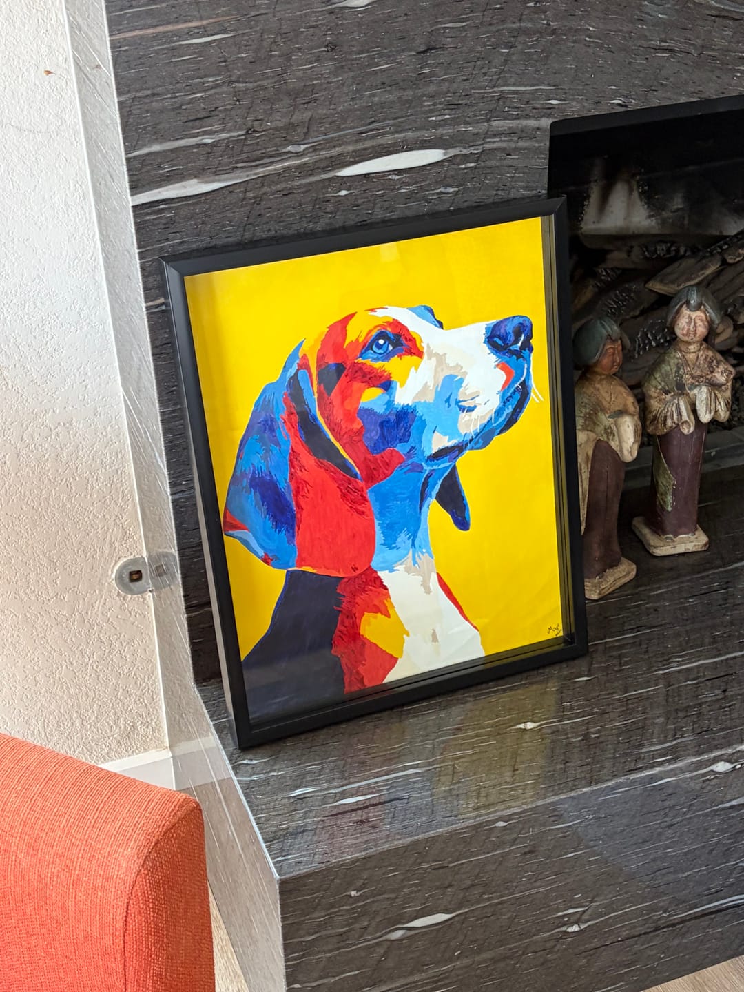 Customer photo review of Colorful Beagle | Paint by Number