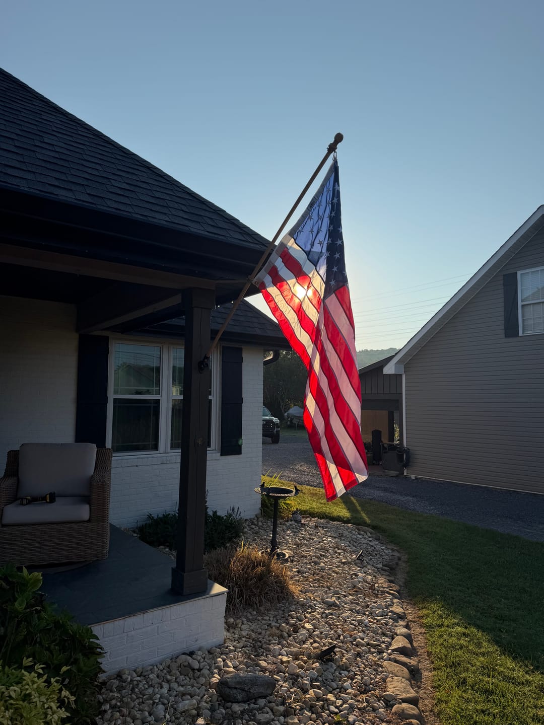 Customer photo review of 3' x 5' American Flag Set