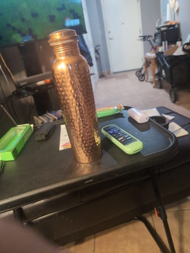 Customer photo review of Kansya®-vottaðar vatnsflöskur úr hreinum kopar – V2, handhamraðar