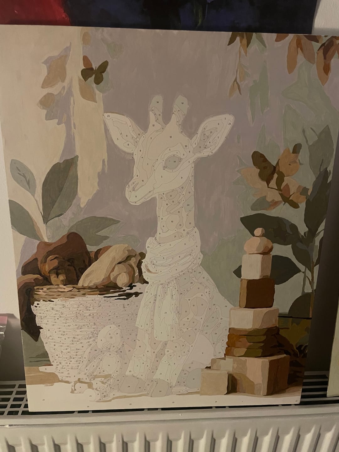 Customer photo review of Baby Giraffe | Paint by Number