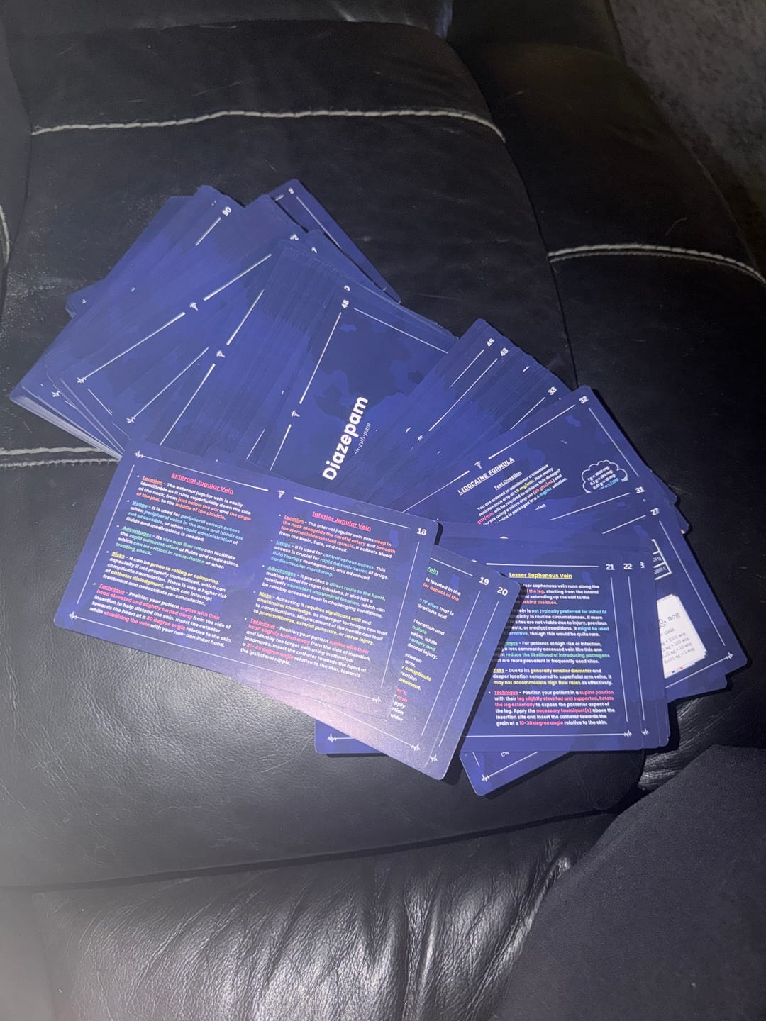 Customer photo review of EMT & Paramedic Pharmacology Cards