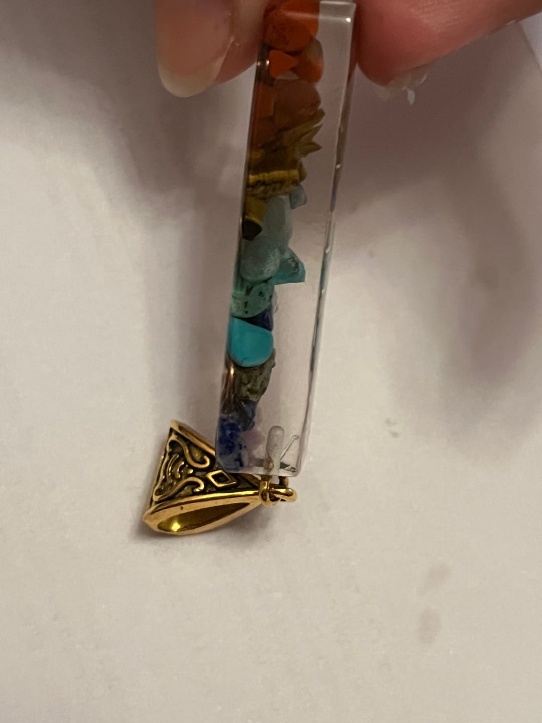 Customer photo review of 7 Chakra Orgonit Halskette