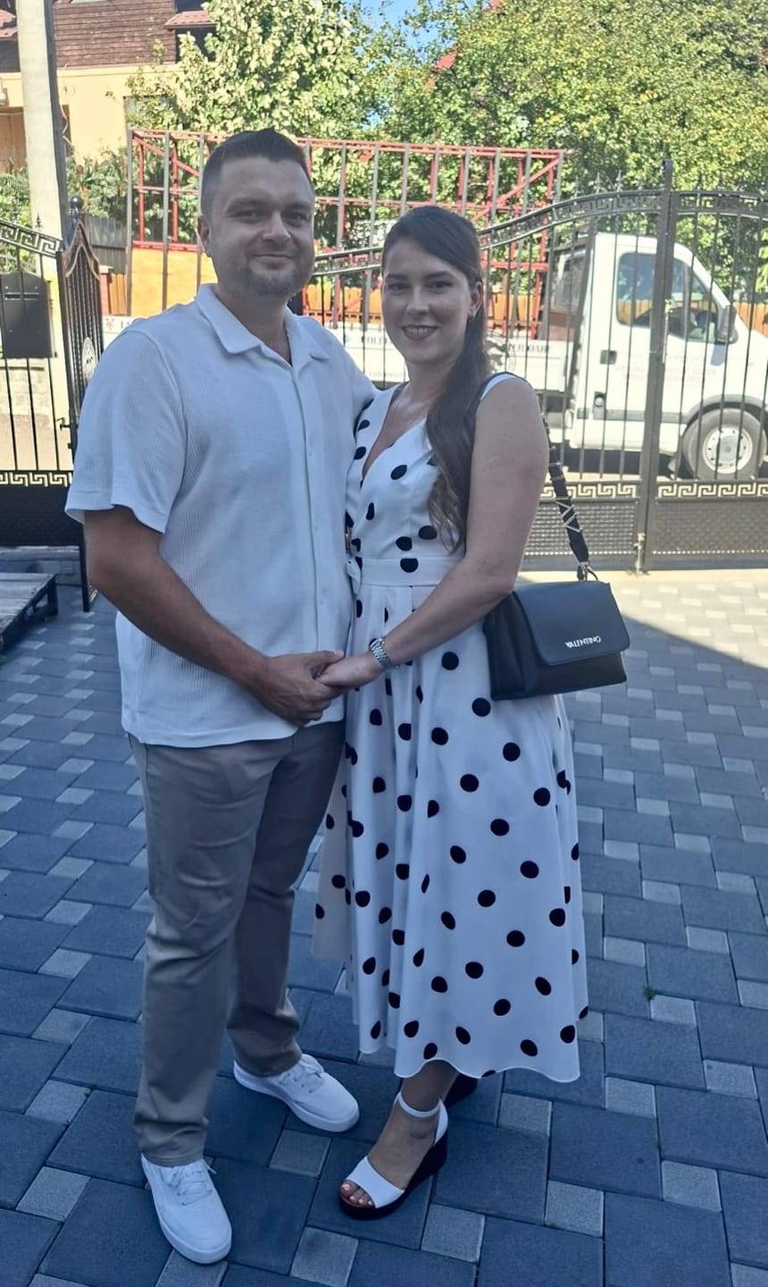 Customer photo review of Rochie Presy cu decolteu petrecut si imprimeu buline