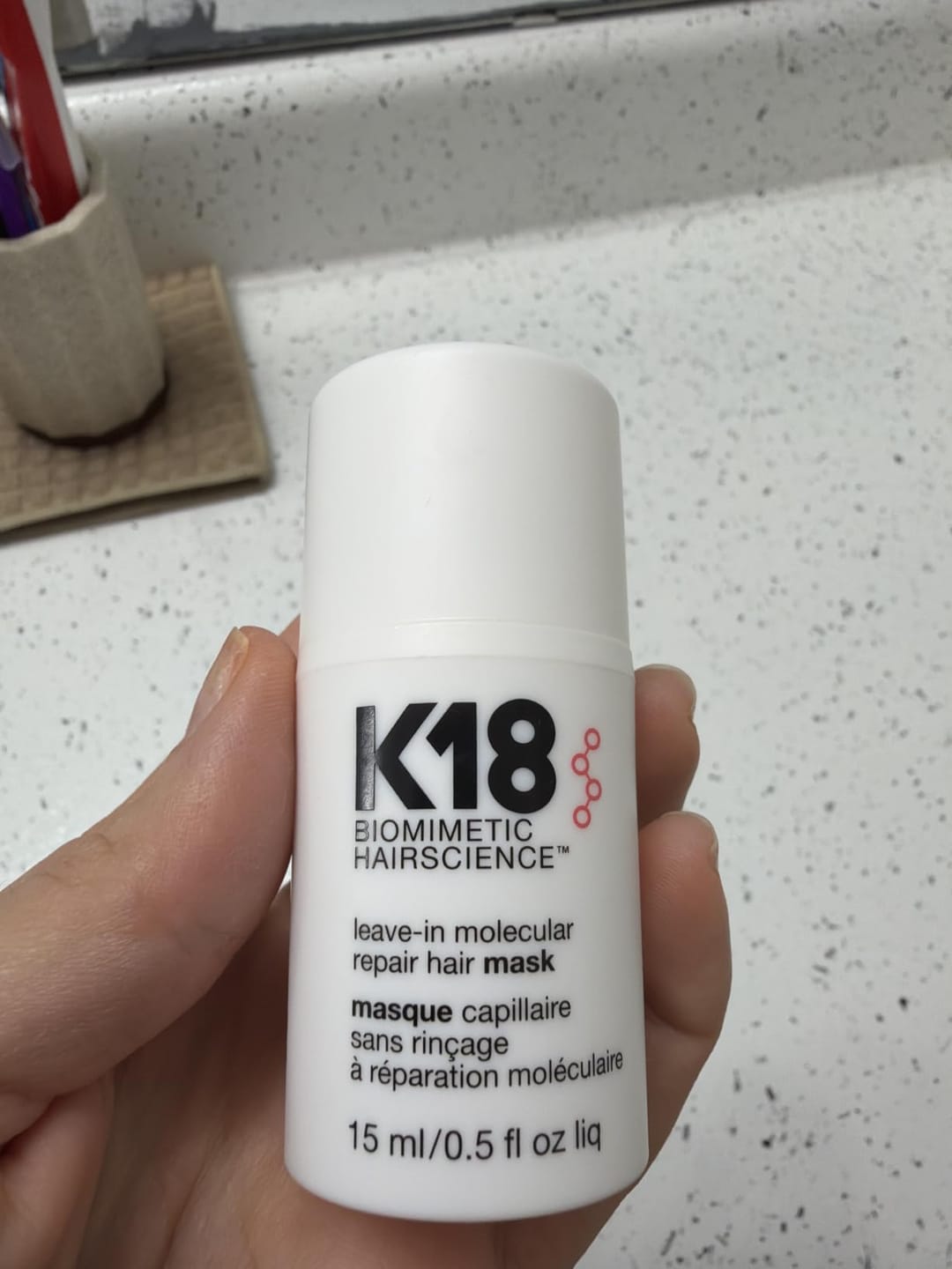 Customer photo review of K18 -  Repair Hair Mask..