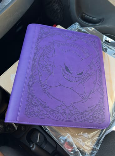 Customer photo review of Purple Evil - Toploader Trading Card Binder