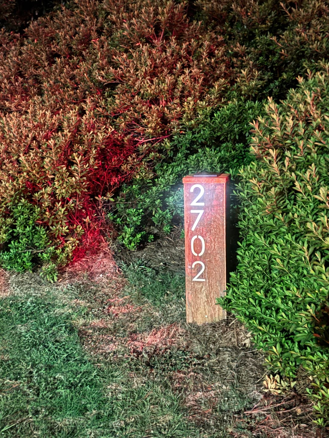 Customer photo review of White Translucent Inserts for The Address Column - Optional Upgrade