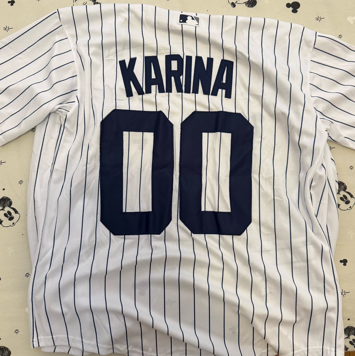 Customer photo review of Aespa NY Member Symbol Baseball Jersey