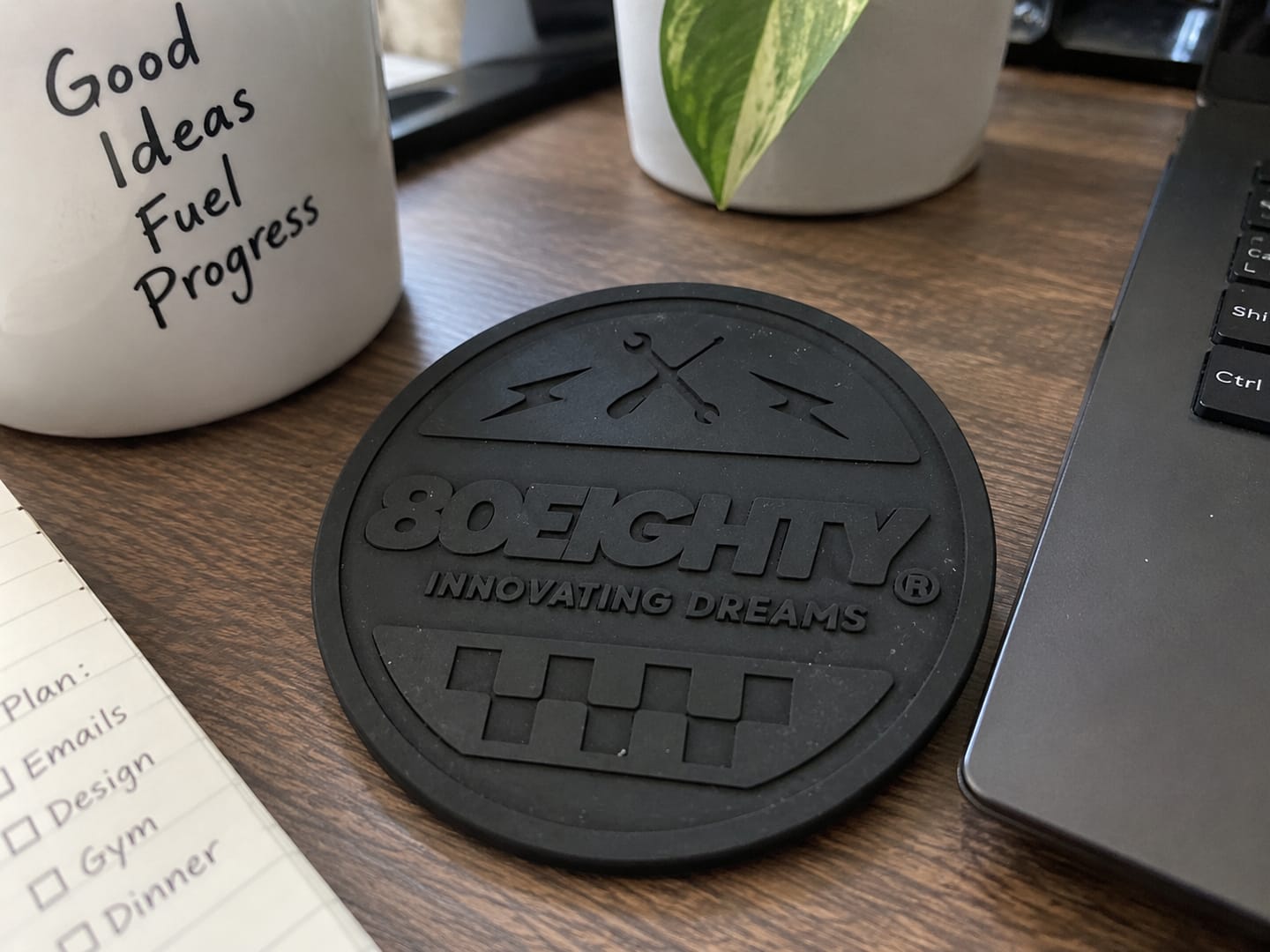 Customer photo review of 80Eighty® Cup Holder Coaster Set