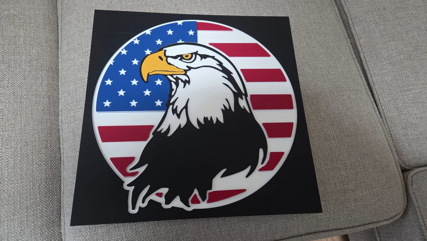 Customer photo review of Jul 2025 - American Flag Eagle Kit - HDPE