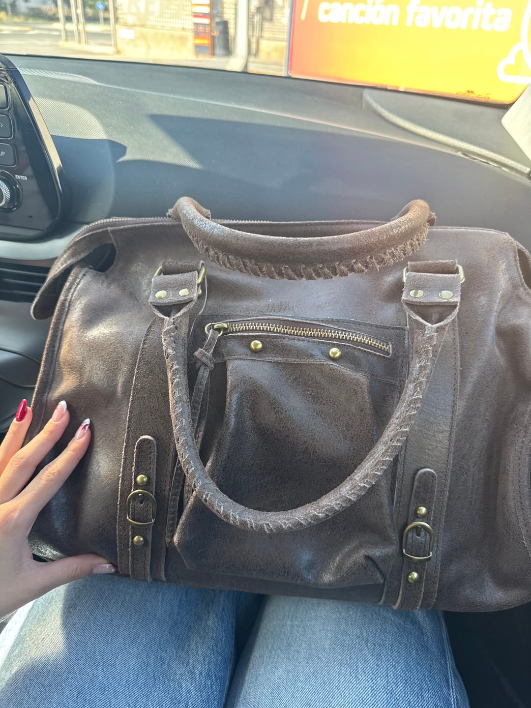 Customer photo review of It girl bag espresso martini