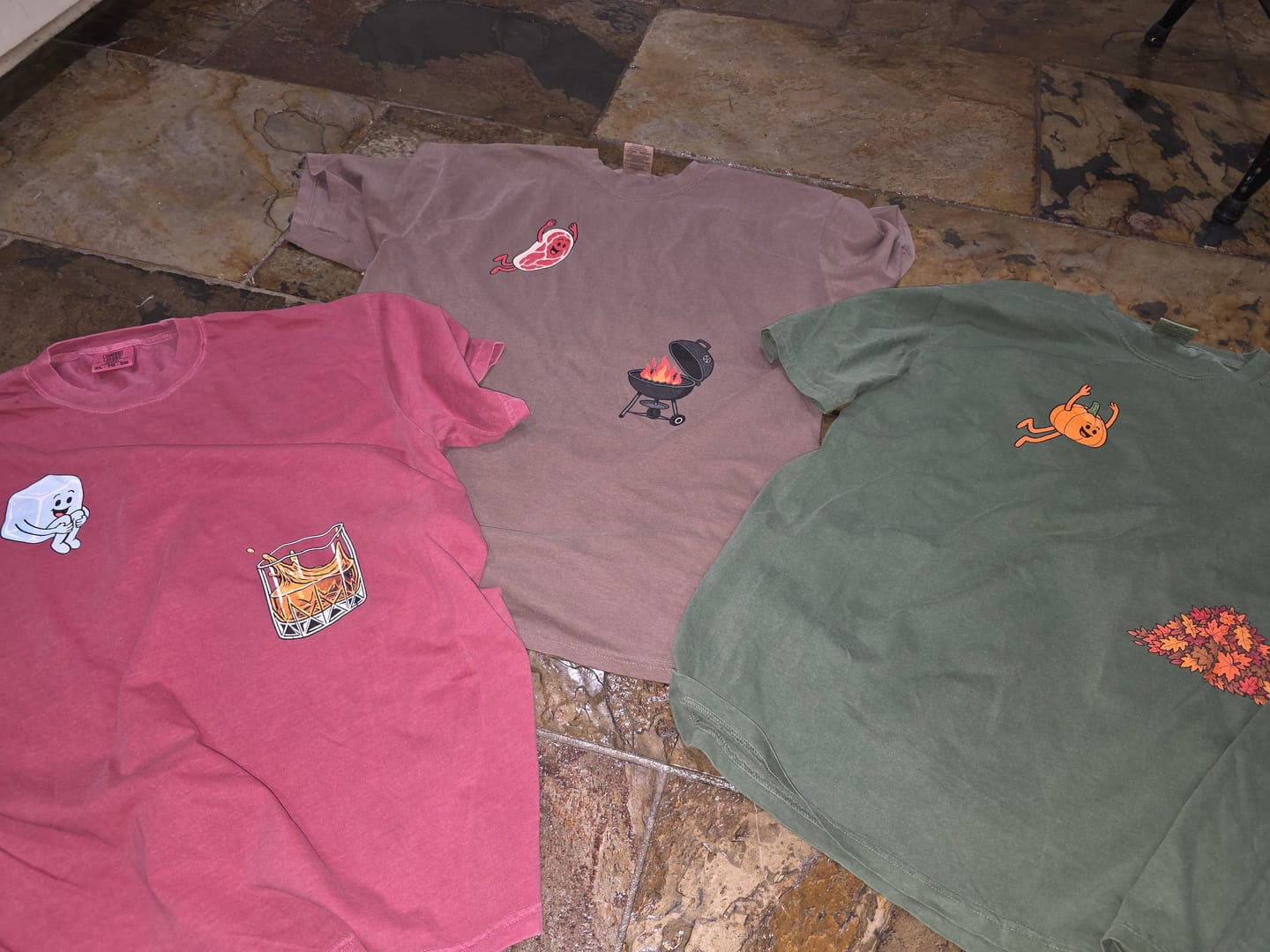 Customer photo review of Steak Dive — Premium Tee