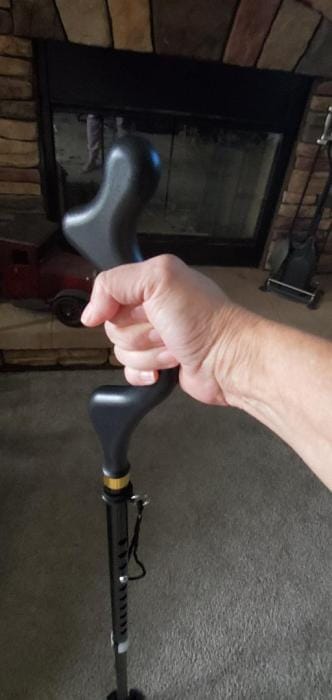 Customer photo review of The Perfect Walking Stick for Seniors