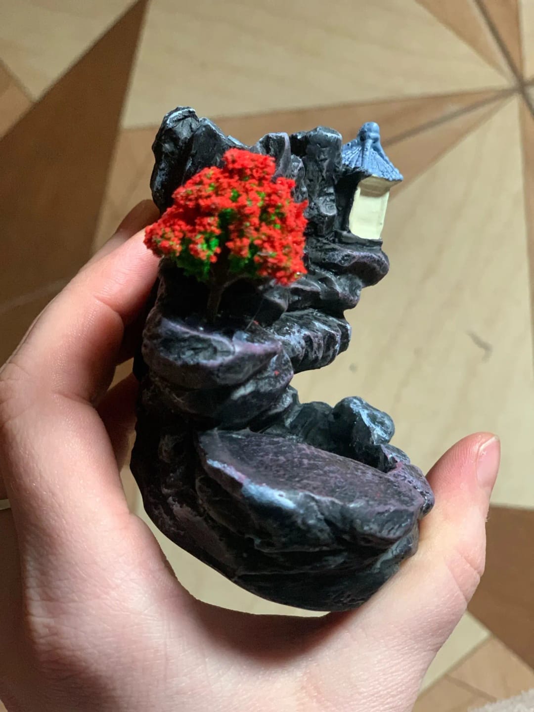 Customer photo review of Waterfall Backflow Incense Burner