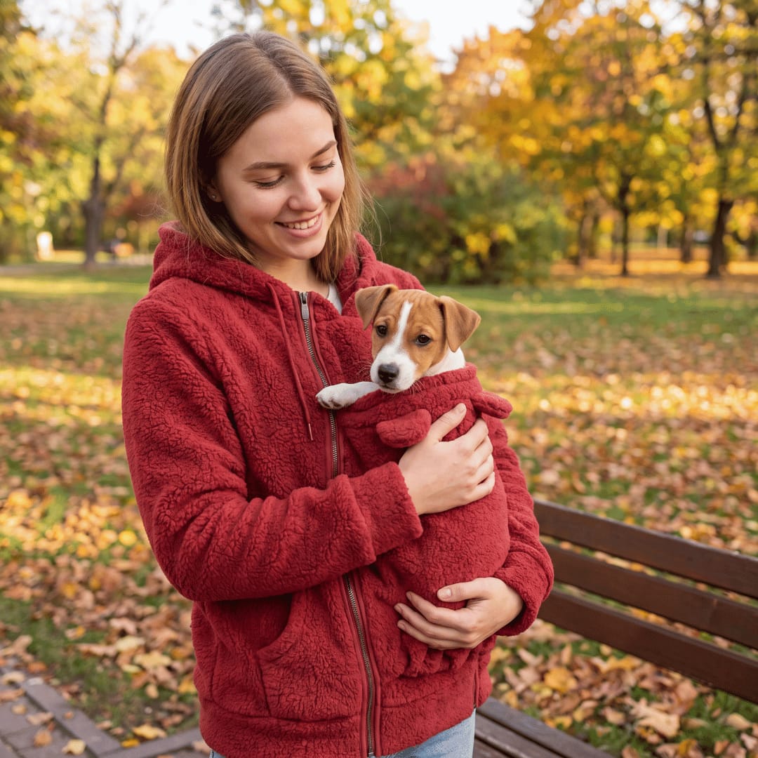 Customer photo review of MyDogBathrobe™ Dog Fleece