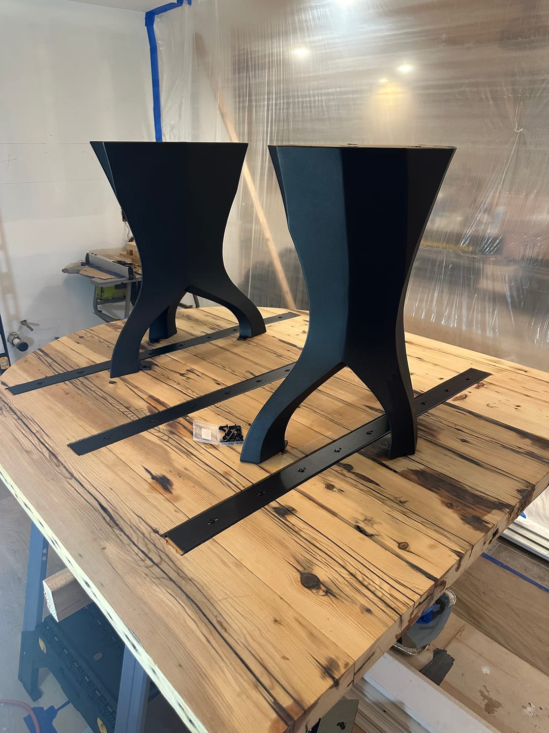 Customer photo review of Metal Table Legs 413 | 451 Ramo 28.2" H for DIY Projects (Only 1 Leg)