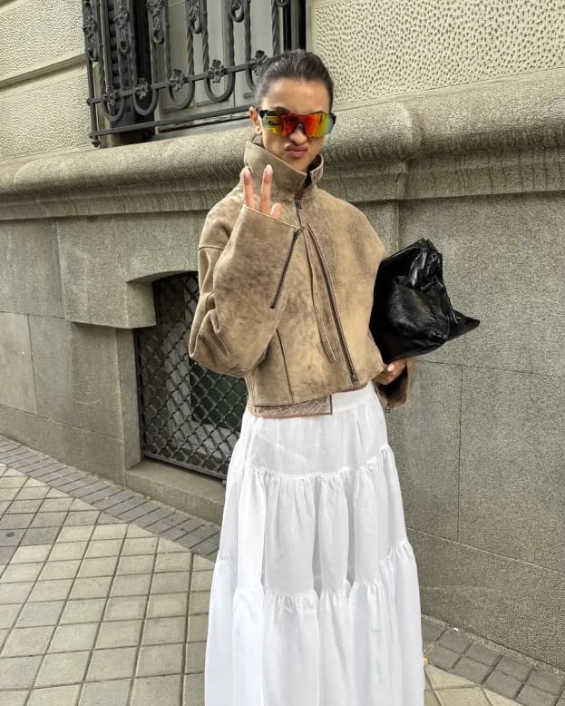 Customer photo review of Ziva Tie-Dye Bomber Jacket