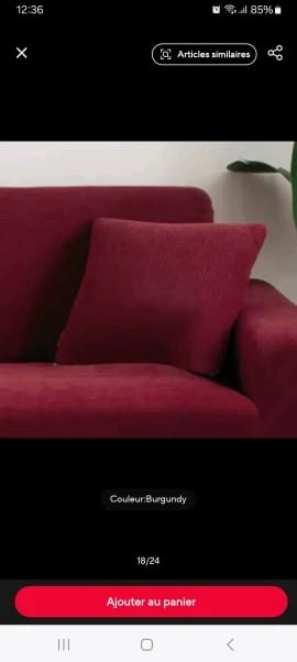 Customer photo review of Ribbed Corduroy Cushion Cover