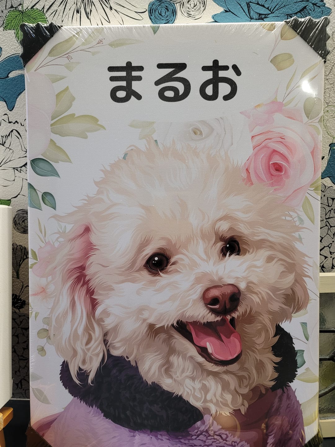Customer photo review of Petcanva©オーダーメイド ペット似顔絵【3点セット】
