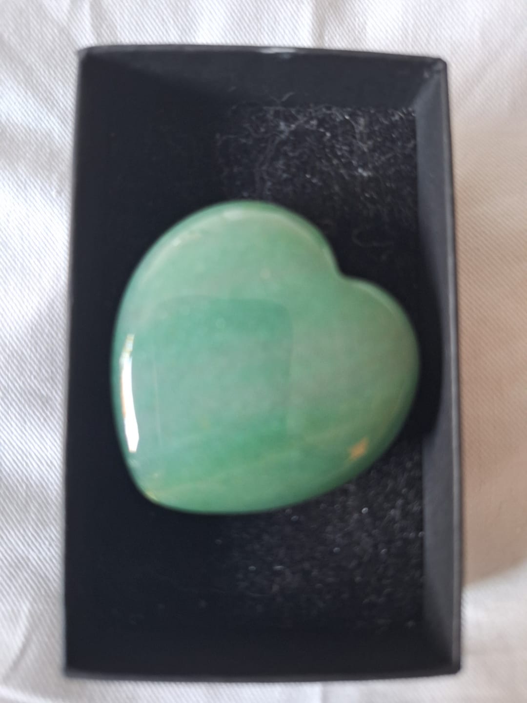 Customer photo review of Green aventurine - Medium heart